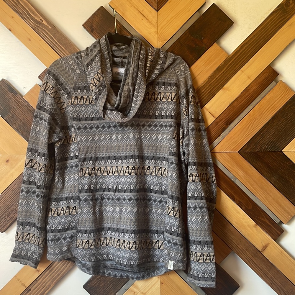 Old Ranch Cowl Neck Shirt size Large